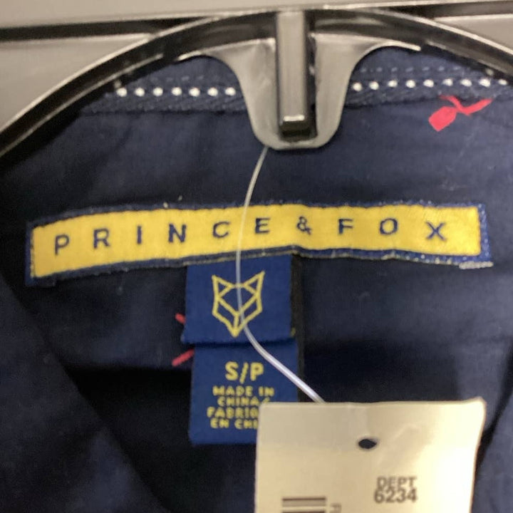 New Prince &amp; Fox Mens Small Long Sleeve Cotton Boat Paddle Button Down Shirt