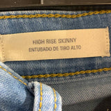 2 Universal Thread Shein Size 8 Black Denim Blue Cotton Blend Skinny Jeans lot