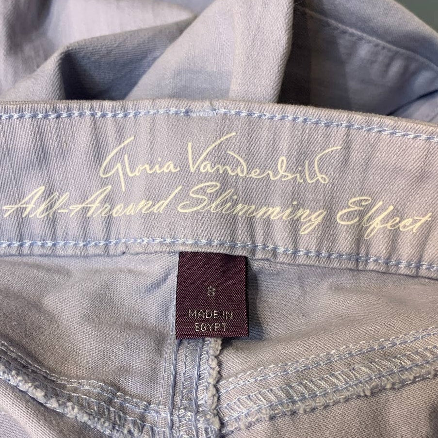 Gloria Vanderbilt Size 8 All-Around Slimming Effect Stretch Cotton Skimmer Pants
