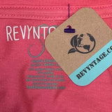 New Hand Printed Womens XL Vintage Book Page Red Rose Flower V-Neck Tee Top