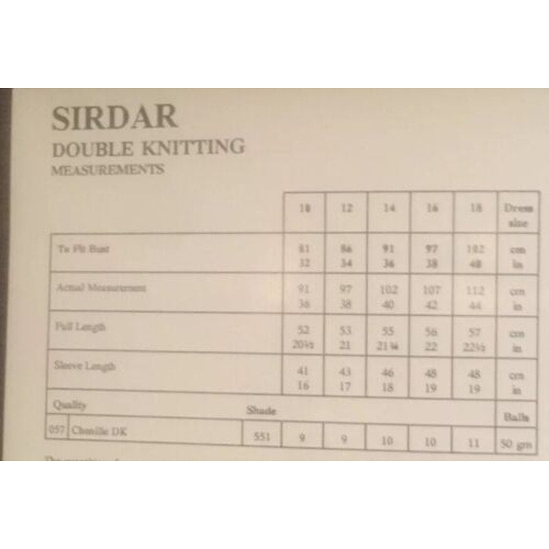 New Sirdar 5384 Chenille Ladies Cardigan Sweater Double Knitting Pattern