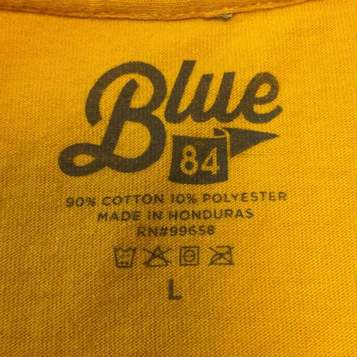 Blue 84 Mens Large US Army 15t Armored Division Cotton Blend Crew Neck Tee Shirt