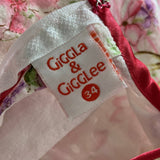 Giggla & Gigglee Girls XL Pink Easter Floral Eyelet Lace Spring Summer Dress