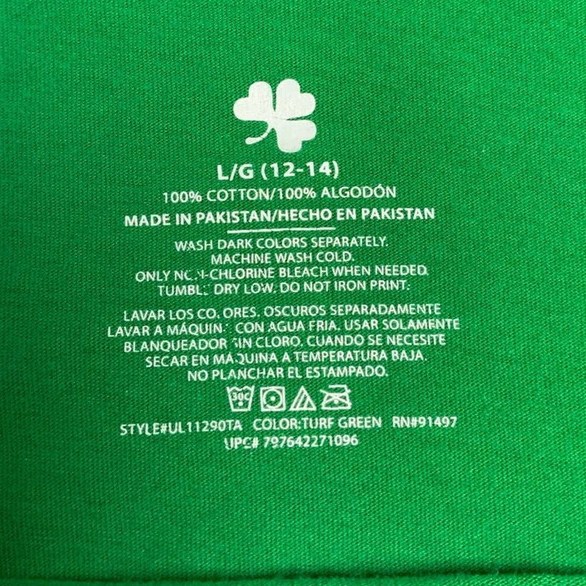 Lady Luck Womens Large 100% Cotton St Patrick&