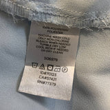 Ann Taylor XS Sleeveless Polyester Solid Pale Blue Button Up Collared Tank Top