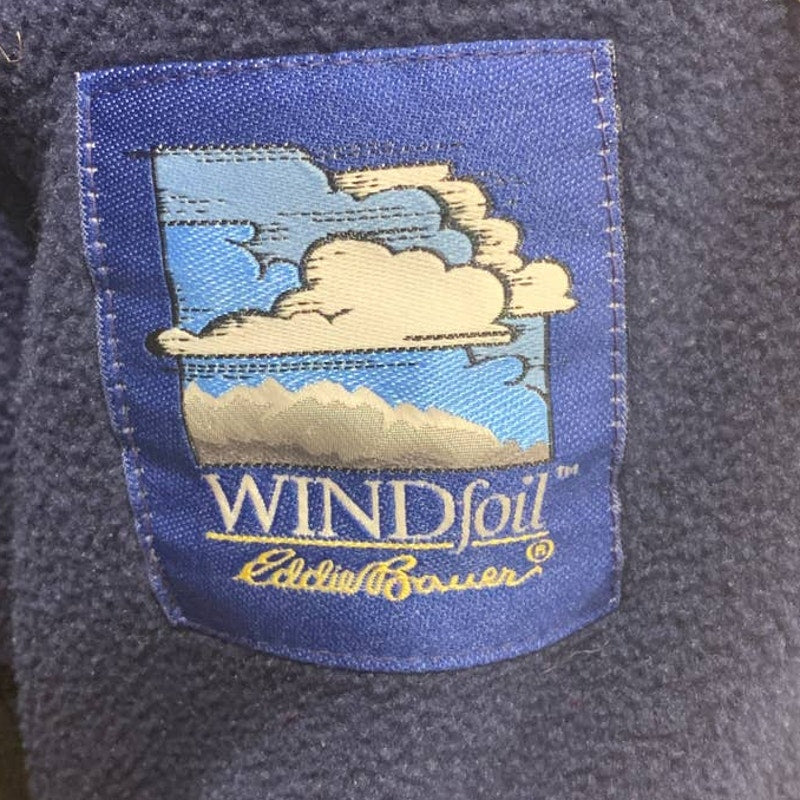 Eddie Bauer Womens Large Nylon Full Zip Coat Thermal Fleece Lined Warm Jacket