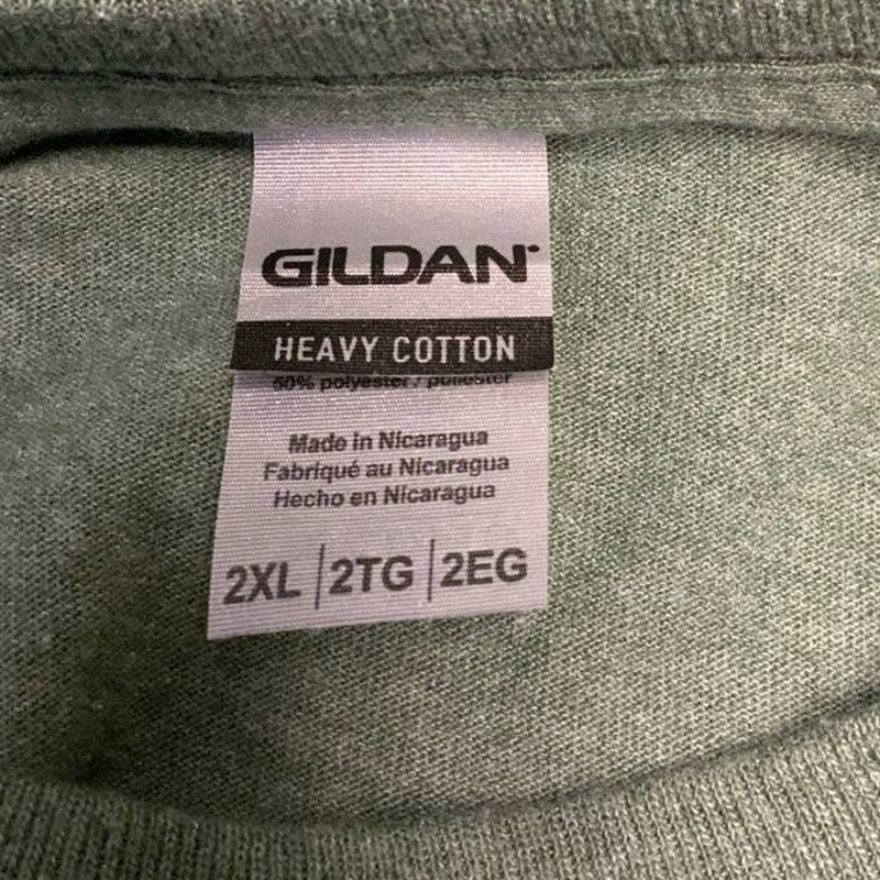 Gildan Womens Plus 2X All You Need Is Love Short Sleeve Cotton Blend Tee Shirt