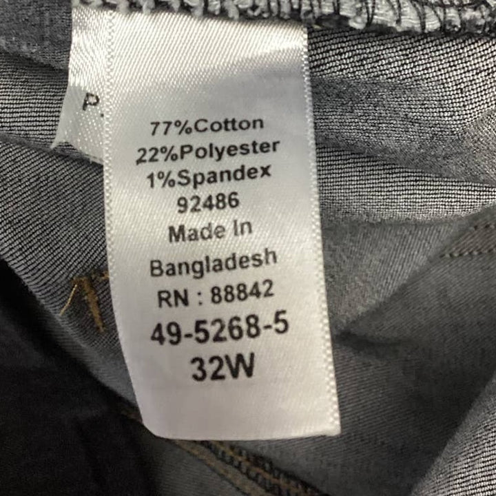 Woman Within Plus Size 32W Stretch Cotton Pull On Elastic Waist Denim Blue Jeans