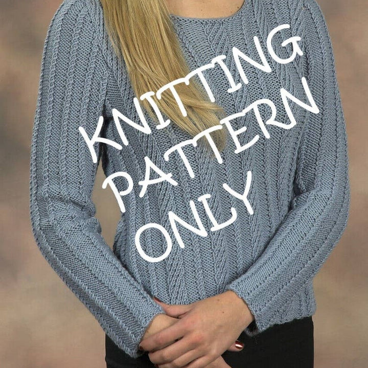 New Plymouth Yarn Co 2088 Merino Spiral Rib Pullover Sweater Knitting Pattern