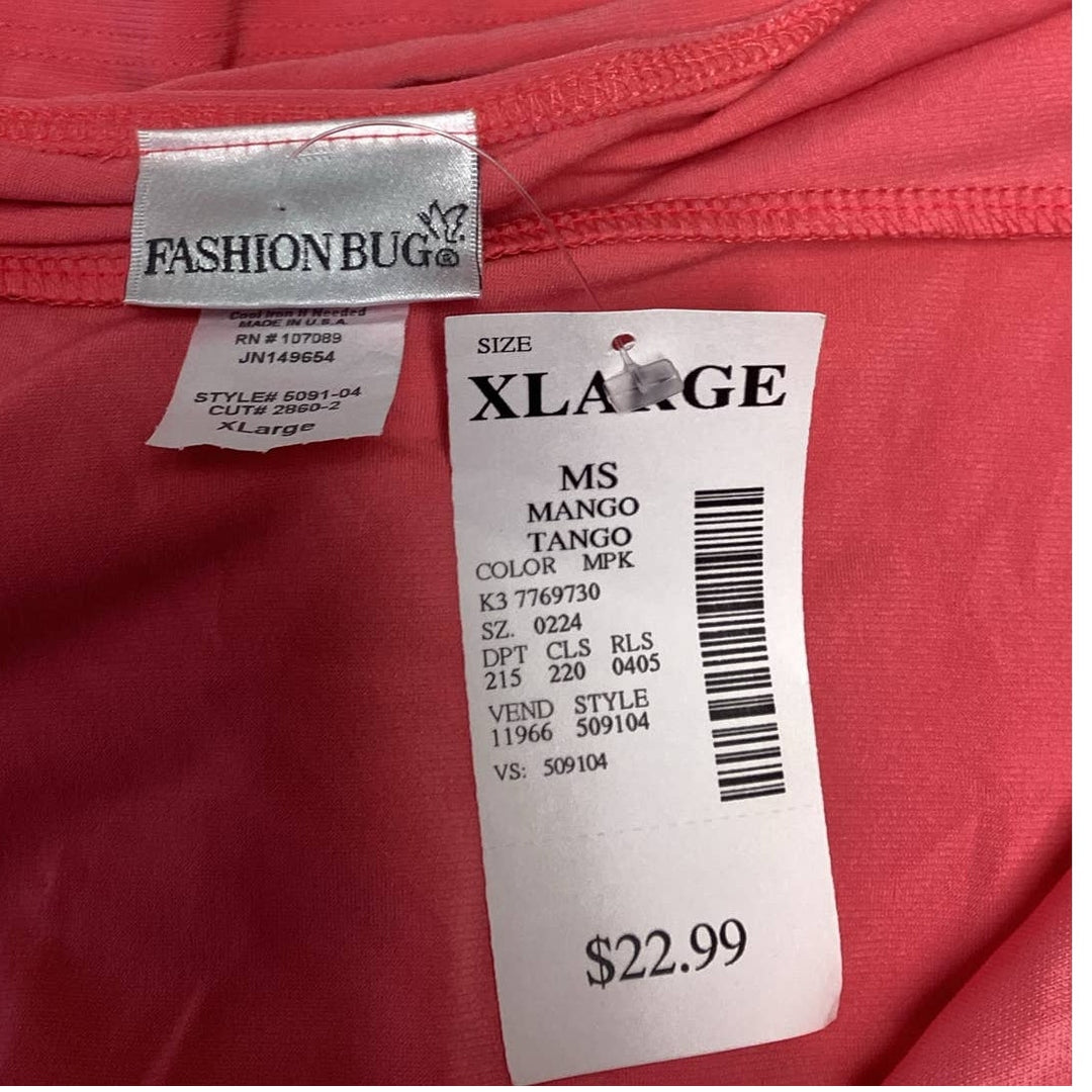 Lot of 2 Fashion Bug XL Sleeveless Flowy Polyester Strappy Cami Tops Blouses