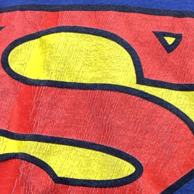 DC Comics Superman Mens 2XL Short Sleeve 100% Cotton Crew Neck Tee Shirt