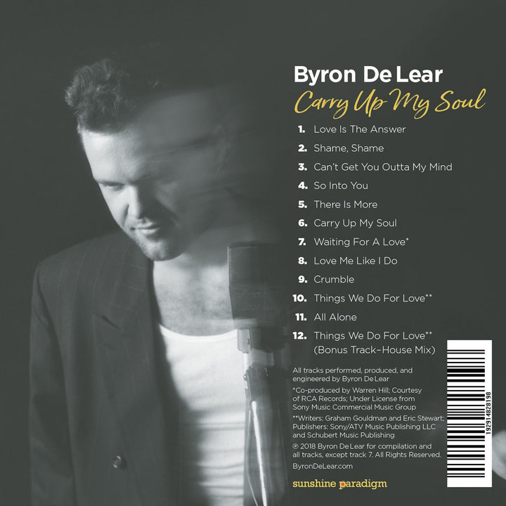 NEW Carry Up My Soul CD by Byron De Lear - self produced by my husband