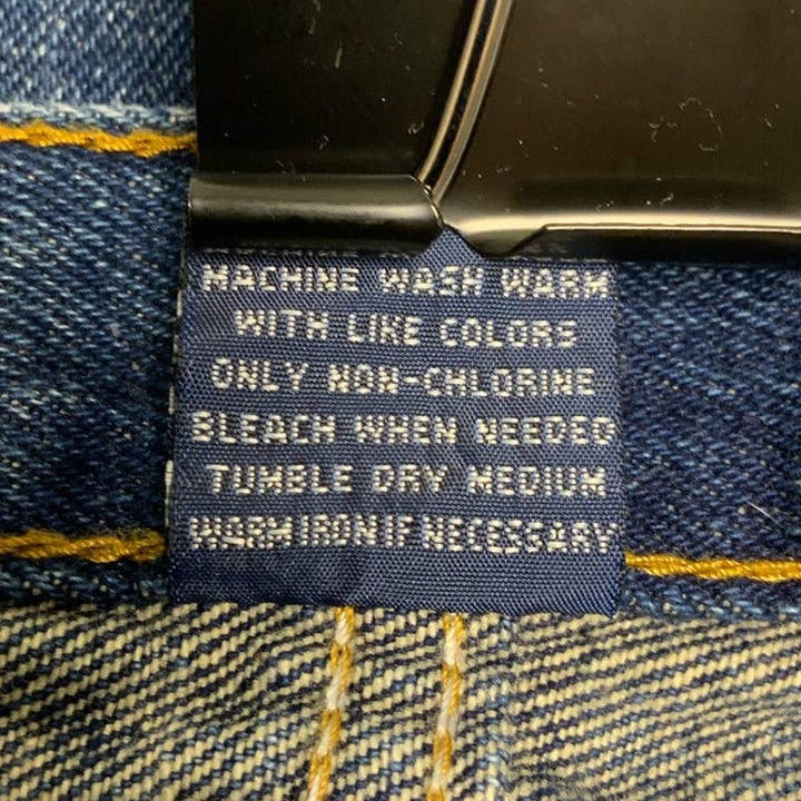 RK Brand Mens Size 40 X 29 100% Cotton Medium Wash Relaxed Fit Denim Blue Jeans