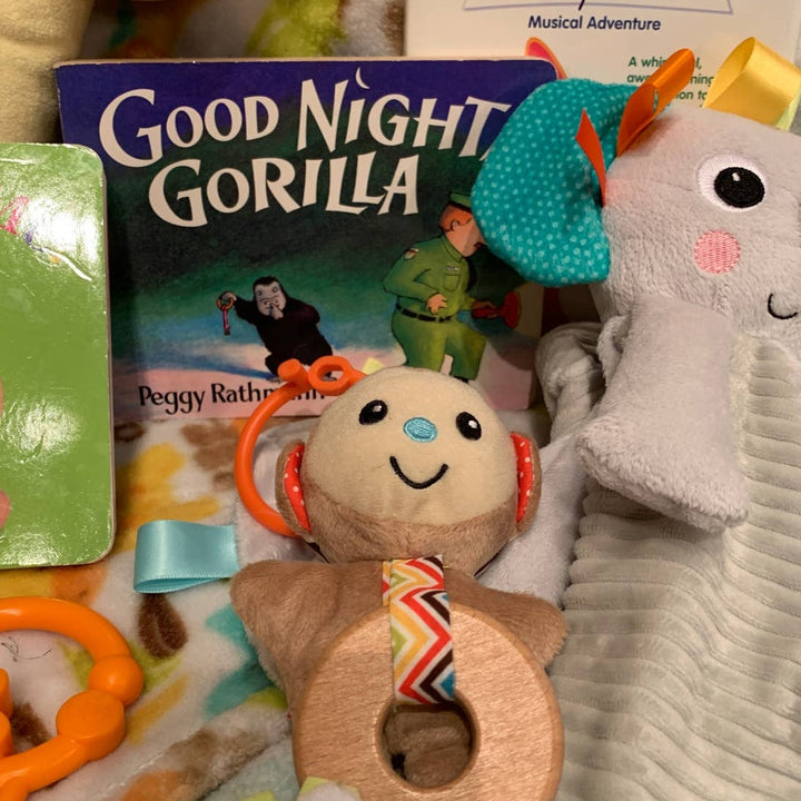 Zoo Safari Animal Hedgehog Giraffe Baby Einstein Book Kids Baby Plush Toy Lot
