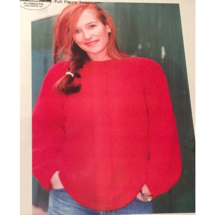 New Arnetta Kenney Plymouth Co P117 Galway Full Figure Sweater Knitting Pattern