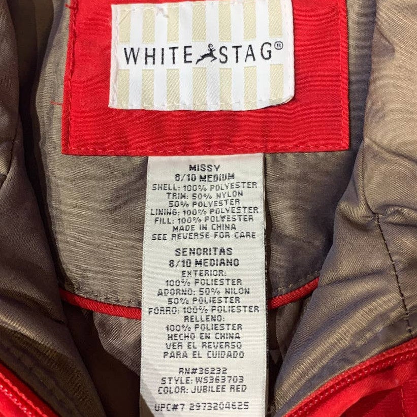 White Stag Medium Ladies Machine Washable Full Zip Quilted Warm Puffer Jacket
