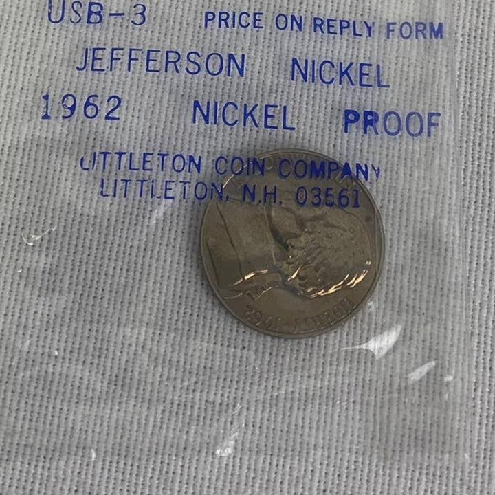 Lot of 6 Vintage 1948 1962 1964 1974 1976D 1977D Silver Jefferson Nickels