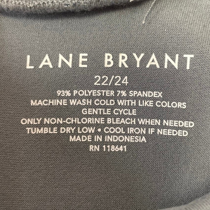 bLane Bryant Womens Plus Size 22/24 Flowy Polyester Blend Long Sleeve Turtleneck