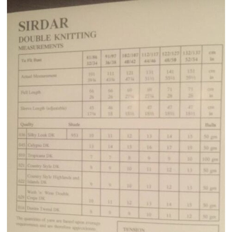 New Sirdar 5567 Silky Look Double Knitting DK Cardigan Sweater Top Pattern