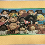 2 Vintage 1980s Cabbage Patch Kids Dolls Collection Laminated Plastic Place Mats