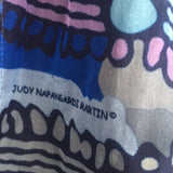 3 Blue Purple Green Infinity Silk Screen Print & Knit Warm Winter Scarves Lot