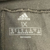 Adidas Womens 1X Basic Black Elastic Waist Stretch Pants Athletic Leggings