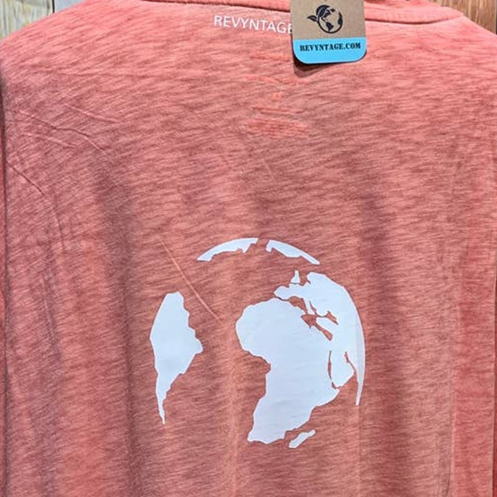Hand Printed Upcycled Womens 3X Saving the Planet is My Superpower Tee Shirt
