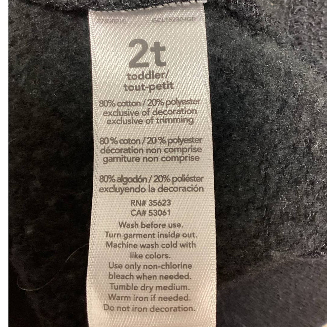 Carters 2T Happy 2nd Birthday Baby Shark Cotton Blend Full Zip Hoodie Jacket