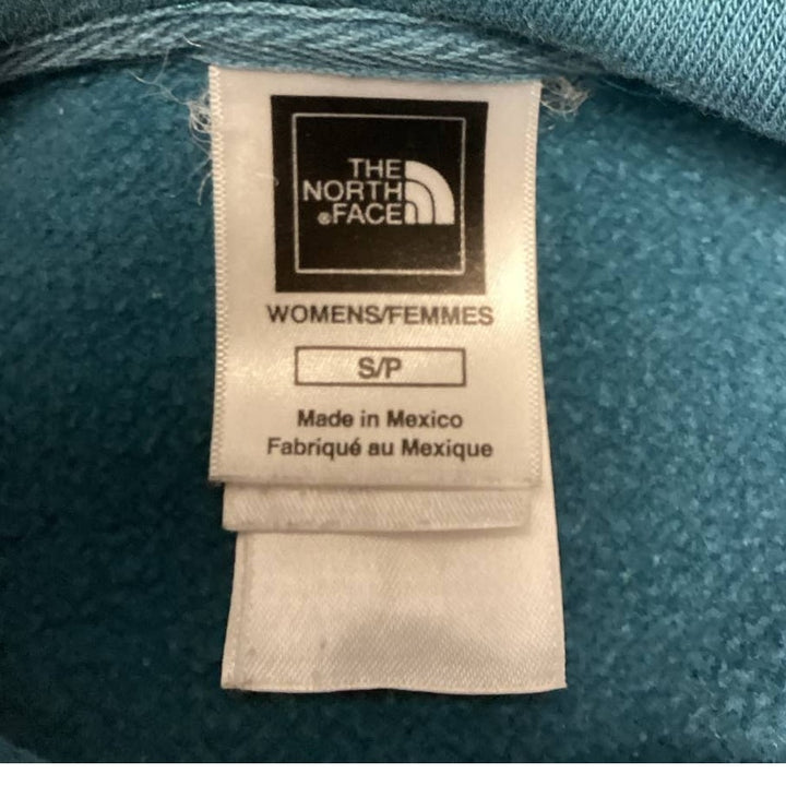 The North Face Womens Small Long Sleeve Cotton Blend Pocket Sweatshirt Hoodie