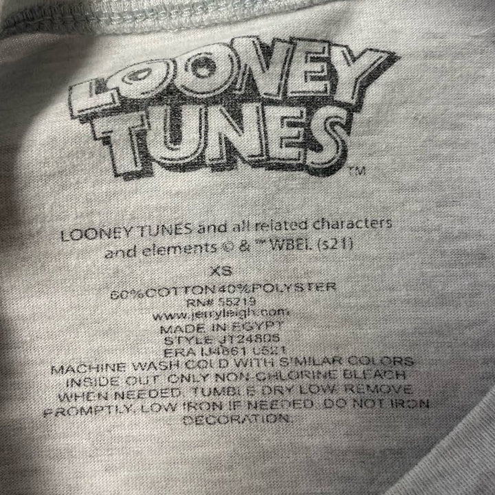 Looney Tunes Tweety Bird XS Factory Faded Short Sleeve Cotton Blend Tee Shirt