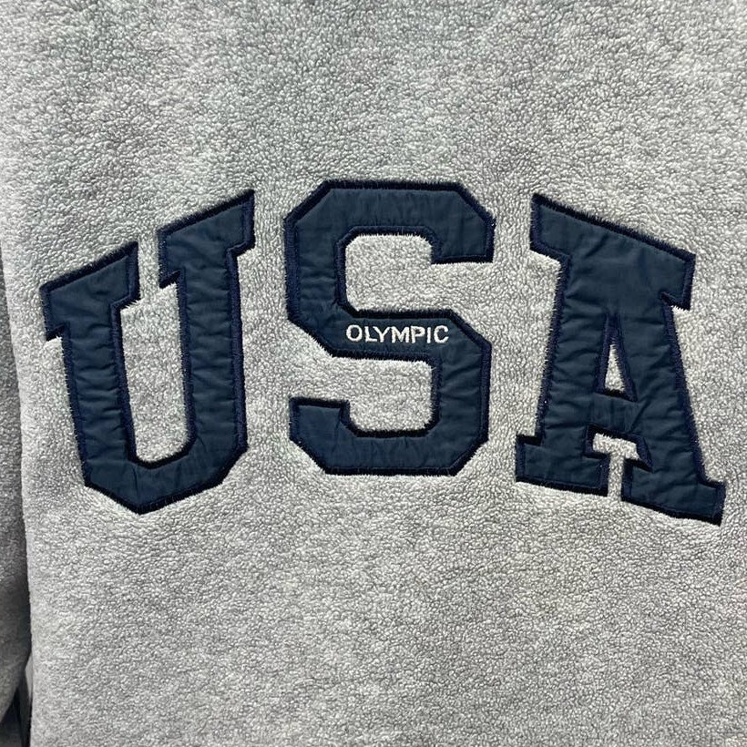 Reversible USA Olympic Mens LT Large Tall Full Zip Hooded Windbreaker Jacket