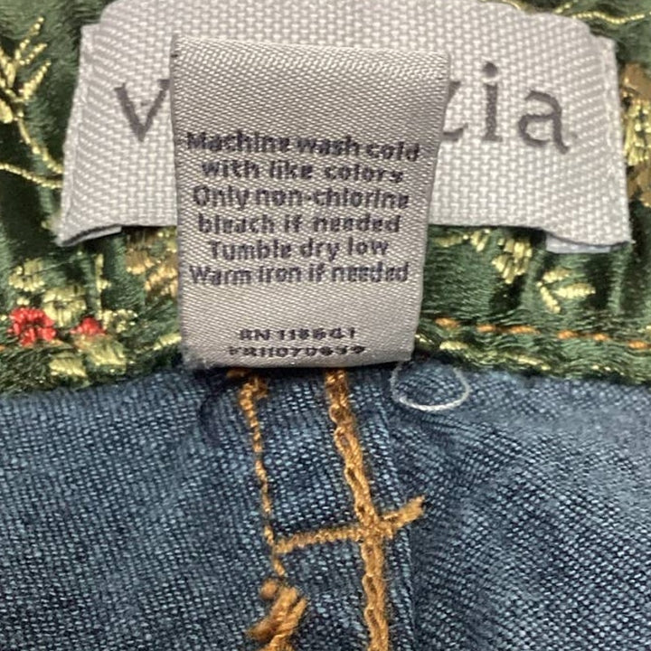 Venezia Plus Size 22 Stretch Cotton Blend Dark Wash Denim Blue Jean Shorts