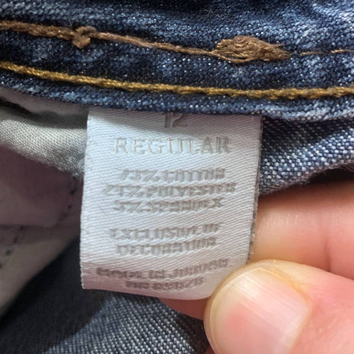 Charter Club Size 12 Classic Fit Medium Wash Stretch Cotton Denim Blue Jeans