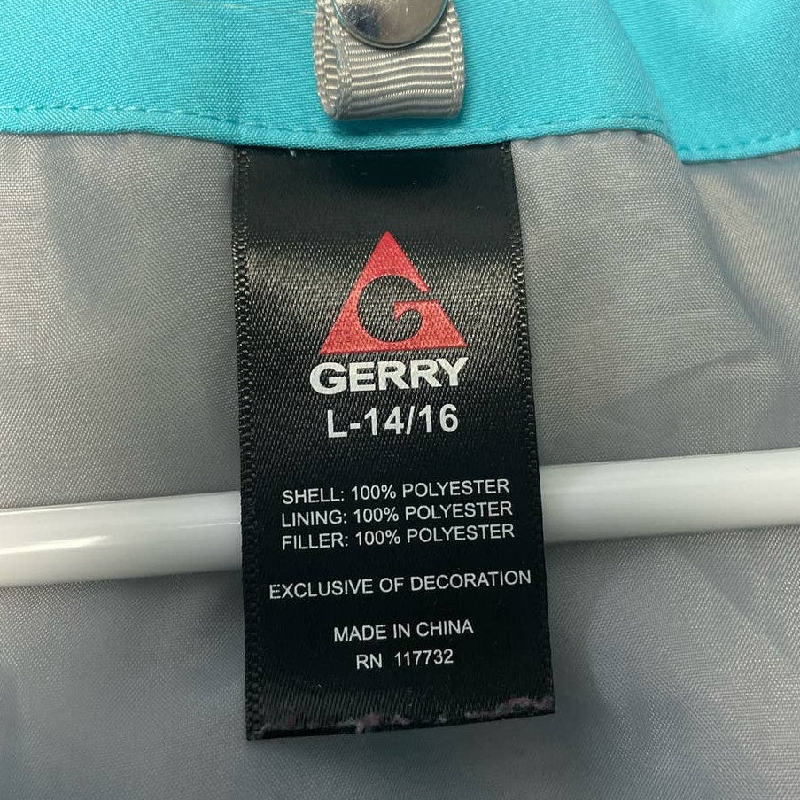 Gerry Womens Large Full Zip Polyester Long Sleeve Hooded Warm Winter Coat
