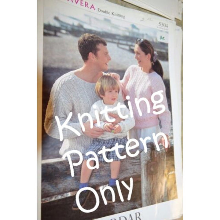 New Sirdar 5304 Primavera Family Pullover Sweater Double Knitting Pattern