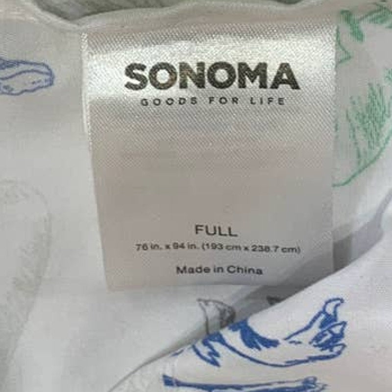 Sonoma for Life Dinosaur TRex Raptor Full Flat Bed Sheet 100% Polyester