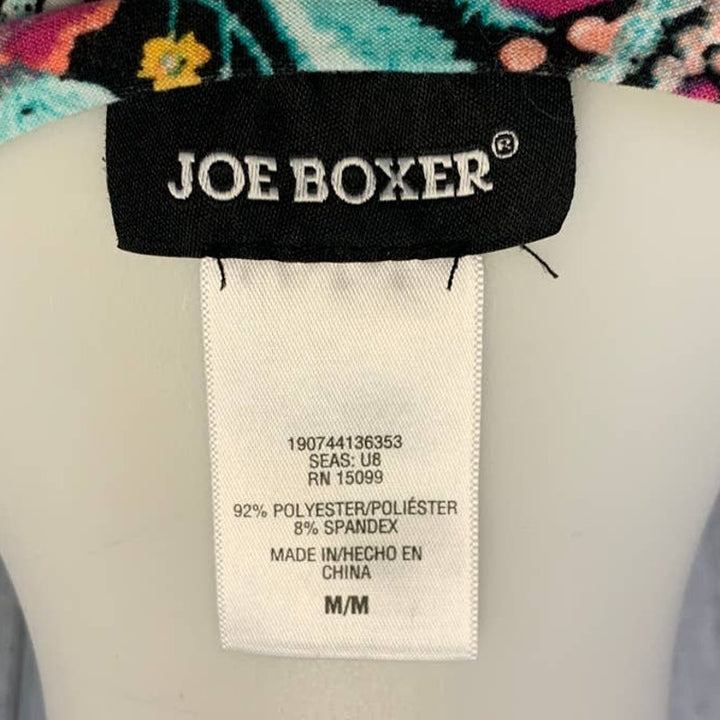 Joe Boxer Ladies Medium Super Soft Boho Floral Print Polyester Blend Long Tee