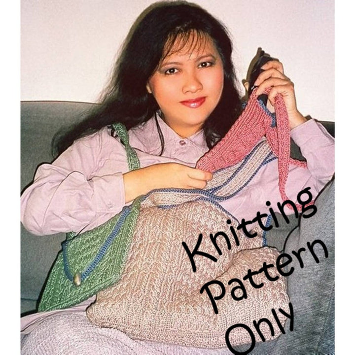 New Fiber Trends 107LCE A Trio of Knit Bags Lily Chin Knitting Pattern