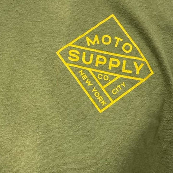 Goodfellow &amp; Co Mens Large Motorcycle Classic Fit Short Sleeve Cotton Blend Tee