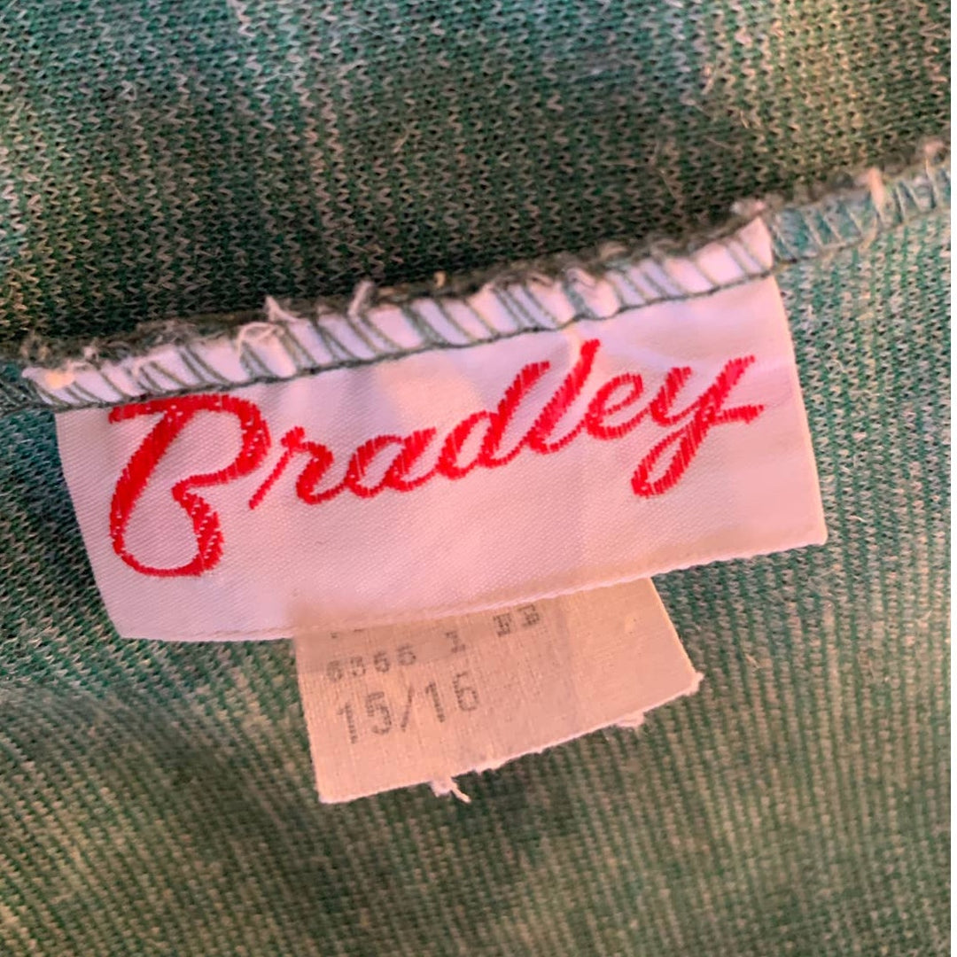 Vintage Retro Bradley Size 15/16 A-Line Marled Polyester Wool Blend Flared Skirt