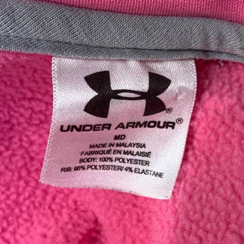 Under Armour Mizzou Tigers Medium Pink Long Sleeve Polyester Hoodie Sweatshirt