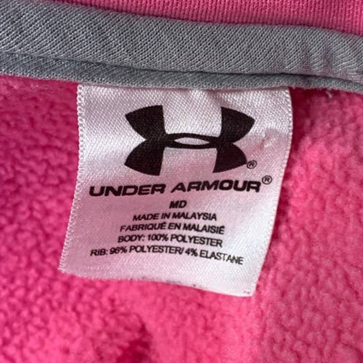 Under Armour Mizzou Tigers Medium Pink Long Sleeve Polyester Hoodie Sweatshirt