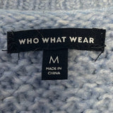 Who What Wear Womens Medium Wool Acrylic Blend Button Up Cardigan Sweater