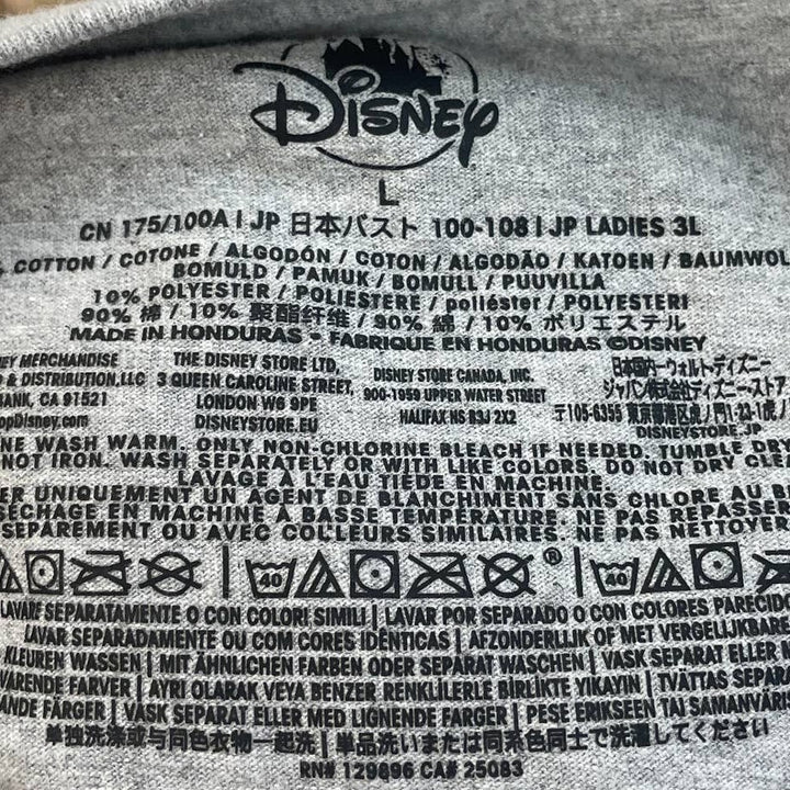 Disney Womens Large Minnie Mouse All American Short Sleeve Cotton Blend Tee