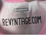 Upcycled Hand Printed Baby 12 Months 100% Cotton Tie Dye Dragonfly Tee Shirt