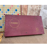 Vintage 1953 Scrabble Game Board Wooden Letter Trays Box and 97 Tiles