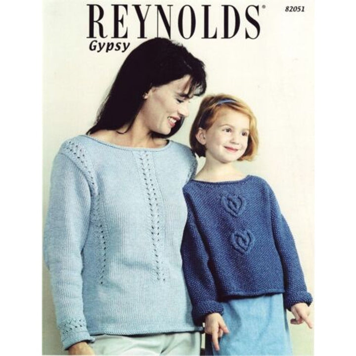 New Norah Gaughn Reynolds Gypsy Cable and Heart Pullover 82051 Knitting Pattern