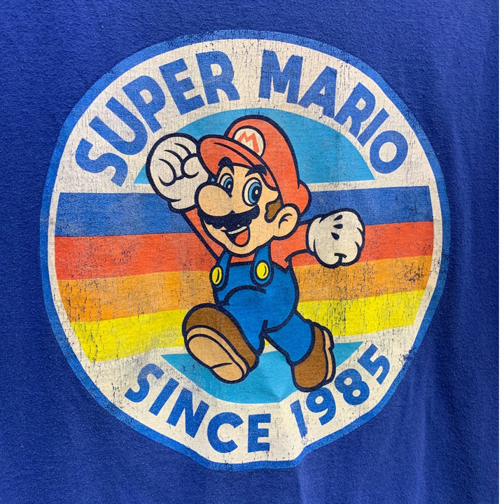 Vintage Style Nintendo Mens Large Super Mario Since 1985 Cotton Short Sleeve Tee