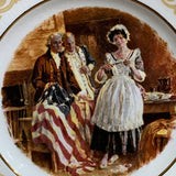 Vintage 1973 Avon Enoch Wedgwood Betsy Ross Patriot Flagmaker Ceramic Plate