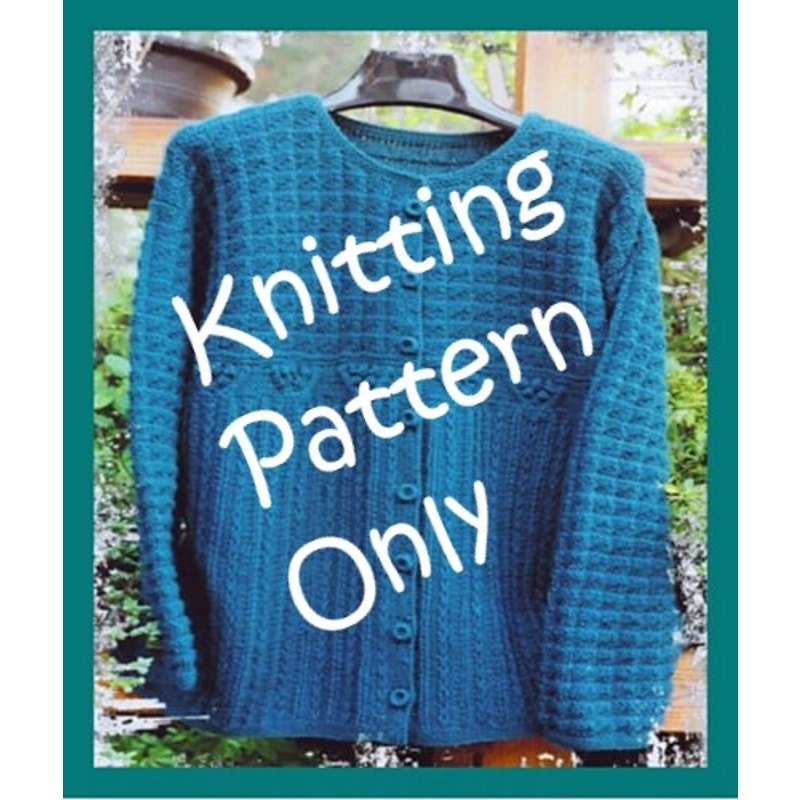 New Sarah James WJ205 Slip Stitch Jacket Cardigan Knitting Pattern